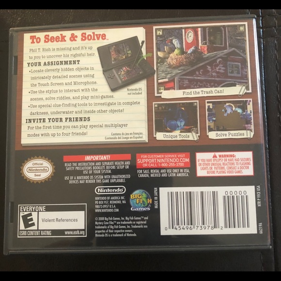 Nintendo DS game - Mystery case files MillionHeir - Picture 2 of 3